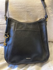 Fossil Black Leather Talia