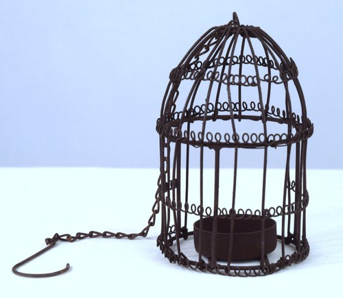 Metal birdcage tea - metal, light