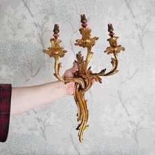 Wall Sconce 3 Arm Vintage Cast