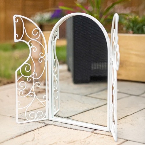 White shutter mirror home - white,