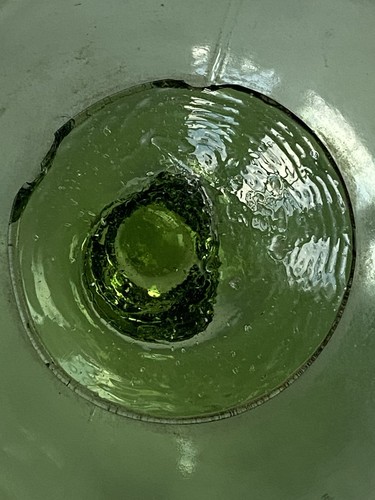 Vintage green glass fishing - green,