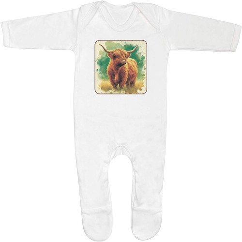 Standing highland cow baby - cow, '