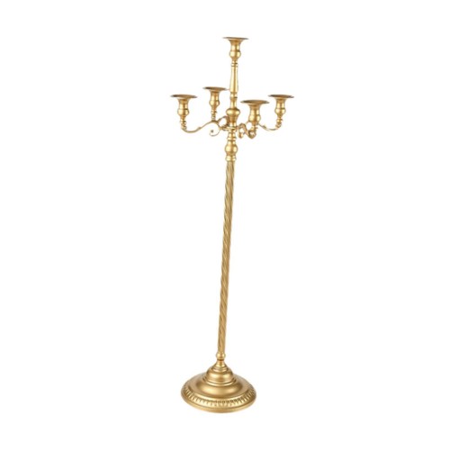 Gold floor candle - gold, holder