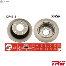 2x BRAKE DISC DF4213 FOR BMW