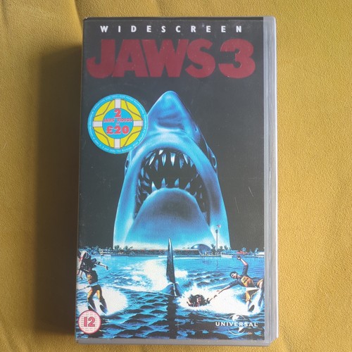 Jaws vhs video cassette tape - jaws,