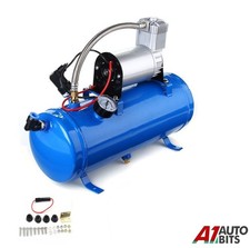 150 Psi Air Compressor With 6 Liter Tank For Air Horn Train Truck Rv Pick Up 4X4