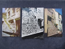 3 Vintage Postcards of The Shell House, Polperro, Cornwall