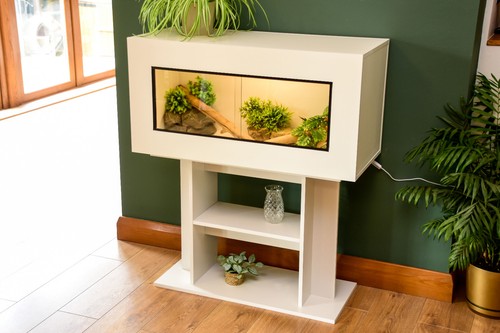 3ft modern white reptile - white,