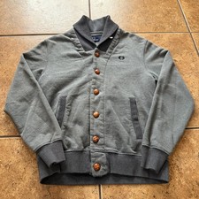 Fred Perry Shawl Sweatshirt Neck Jacket Mens Mod Casual Jumper Toggle Button