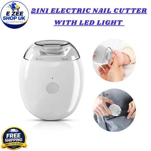 2in1 electric nail clipper - nail,