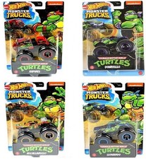 Hot Wheels Monster Trucks Teenage Mutant Ninja Turtles Diecast Cars - FULL SET 4