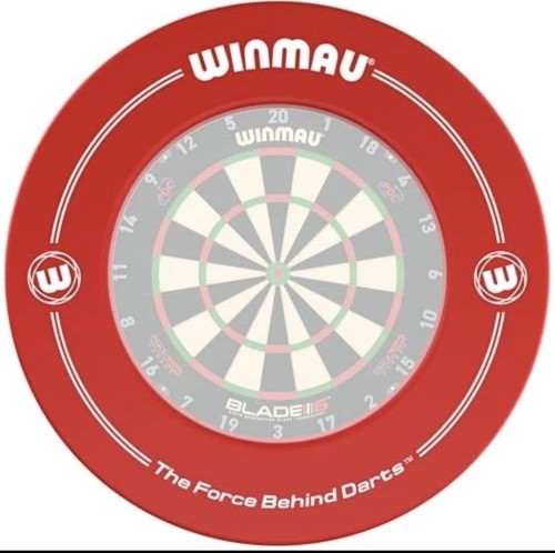 Winmau red printed dart - winmau, board