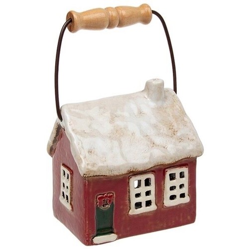 Village pottery tealight - village,
