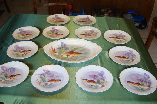 Antique limoges flambeau hand - flambeau,