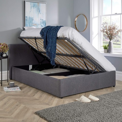 Side lift storage bed ottoman - side,