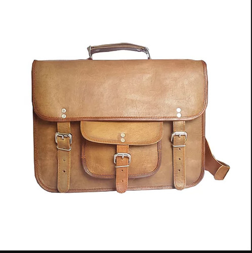 Leather messenger bag - leather,