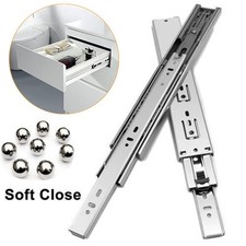 Soft Close Drawer Runner Slides Full Extension Ball Bearing Heavy Duty 250-600mm