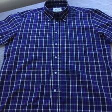 CLASSIC BRUTUS SHIRT TRIMFIT BLUE TARTAN CHECK OXFORD SHIRT XXL 46 In