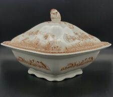 Rare Beautiful Masons Ironstone 'QUAIL' Pattern Lidded Vegetable Tureen