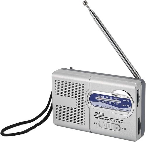 Classic silver mini radio - mini,