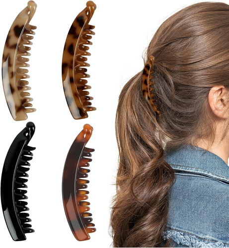 Vintage banana hair clips - vintage,