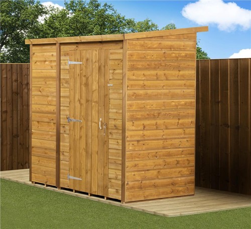 Empire pent garden - garden, shed