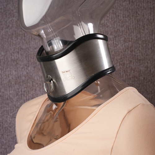 Stainless steel neck collar - steel,