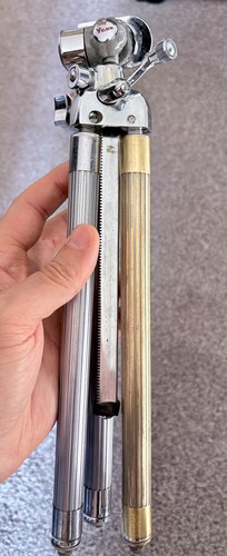 Velbon vintage chrome tripod - velbon,