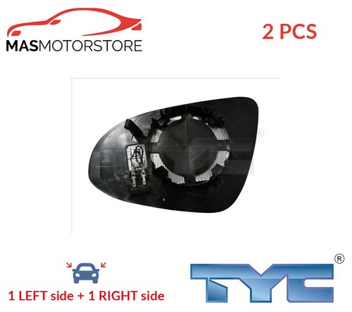 Rear view mirror glass pair - rear,