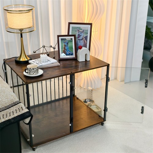 Tempered glass dog kennel - glass,