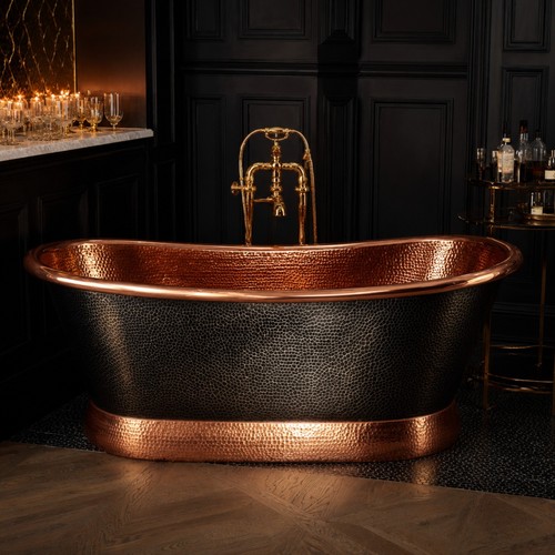 Heavy solid copper bathtub - /solid,