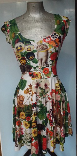 Black milk skater dress - milk, cats
