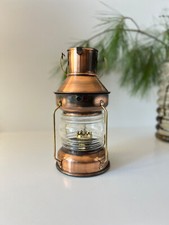Antique Vintage Copper Storm Lamp | Vintage Ships Lantern from Hong Hong | Oil