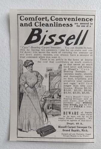 1907 bissell carpet sweeper - 1907,