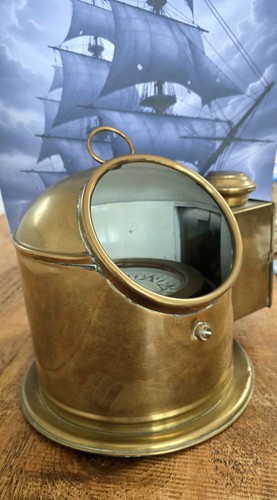 Brass ship compass - brass,