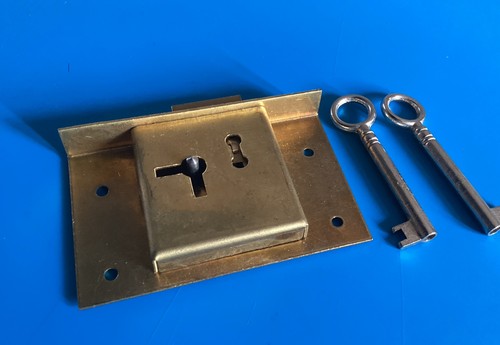Vintage brass half mortise - vintage,