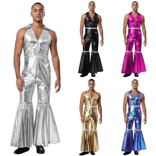 Mens bodysuit 80s rompers bell - mens,
