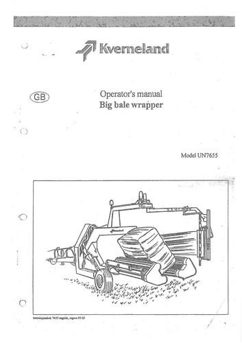 Kverneland big bale wrapper - bale,