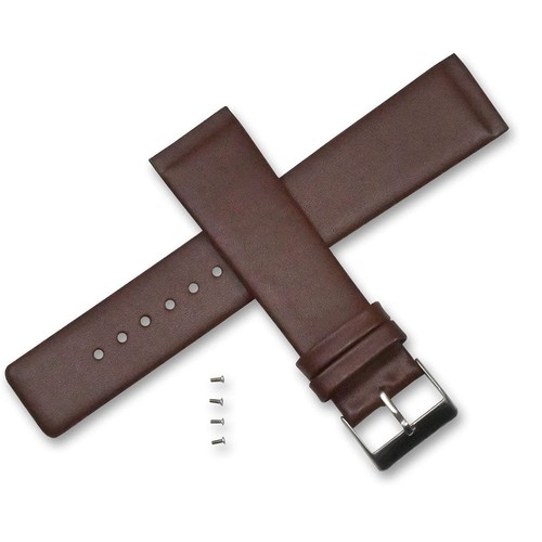 Brown leather watch - leather,