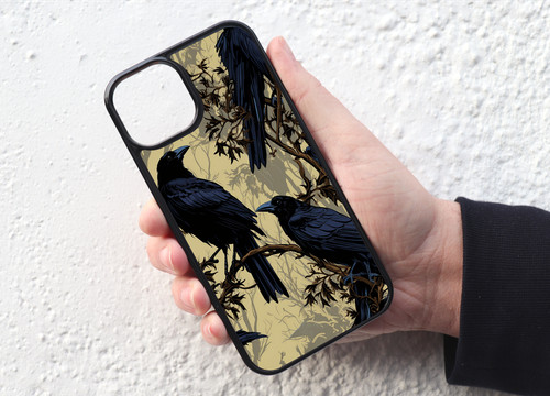 Crow raven black - raven, seamless
