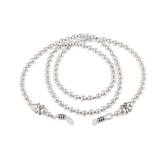 Eye Glass Cord White Pearls