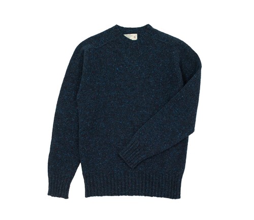 Merino wool donegal crew - wool,