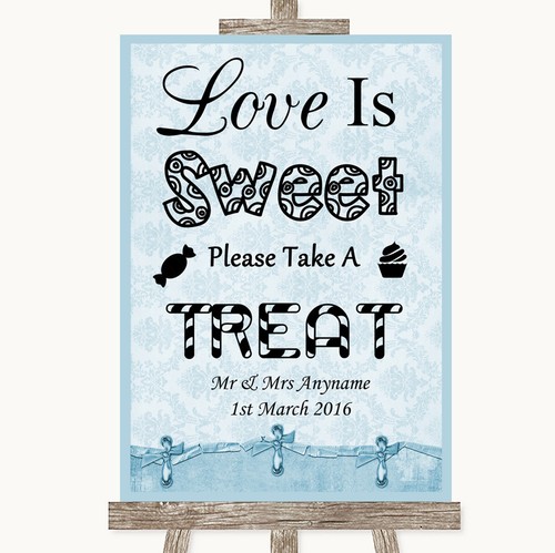 Blue shabby chic love - shabby,