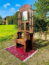 19thC Victorian carved oak