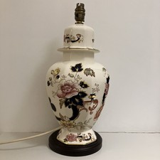 Masons Ironstone Blue Mandalay Large Lamp base Approx 15” tall BOXED 
