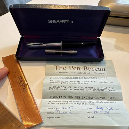 Sheaffer fountain pen with - fountain,