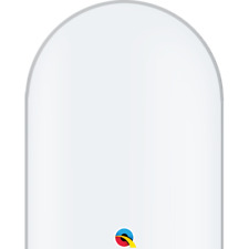 Qualatex 646Q Latex Modelling Balloons - Diamond Clear x10