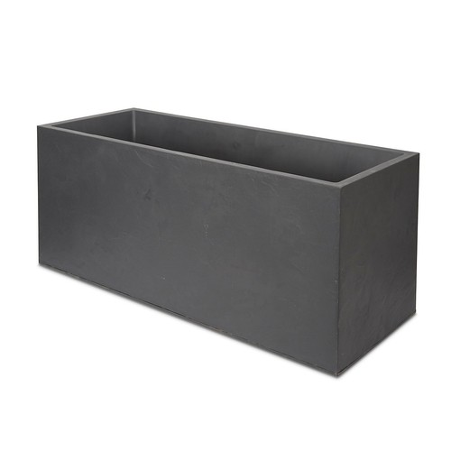 Dark grey plastic trough - grey,
