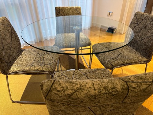Next circular glass table - circular,