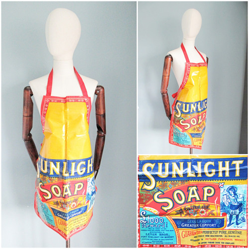 Vintage sunlight soap apron - vintage,